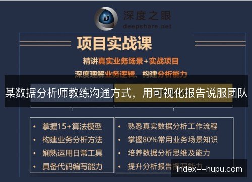 某数据分析师教练沟通方式，用可视化报告说服团队